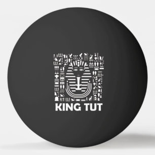 King tut pharaoh egyptian Hieroglyphic Alphabet Ping Pong Ball