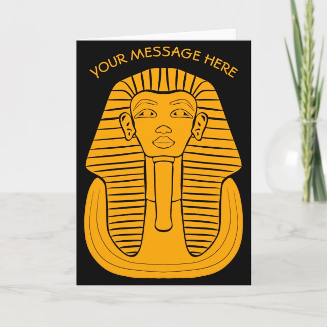 King Tut Tutankhamen Ancient Egyptian Graphic T Sh Card (Front)