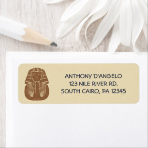 King Tut Tutankhamen Ancient Egyptian Personalised Return Address Label