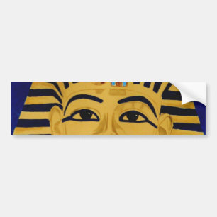 King Tut Tutankhamun gold burial mask sticker art