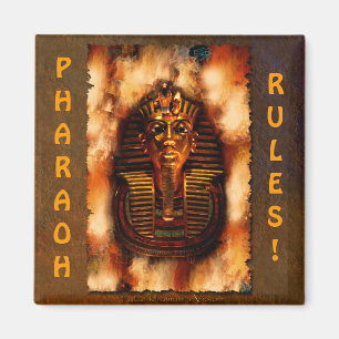 King TUTANKHAMEN Pharaoh Rules Egyptian Art Magnet