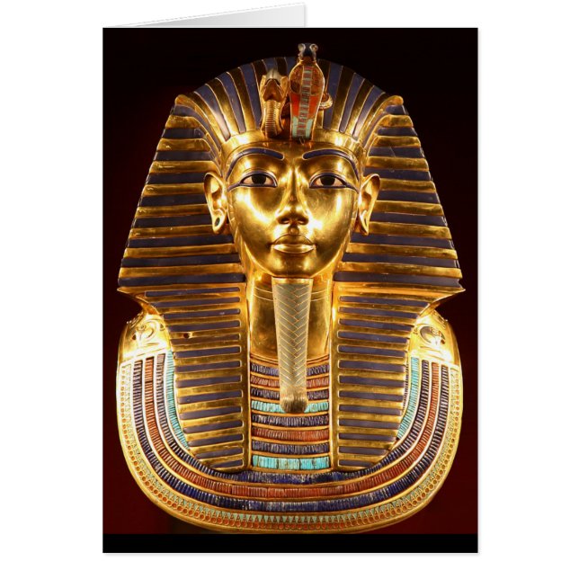 King Tutankhamun, Gold Mask, Egyptian Pharaoh (Front)