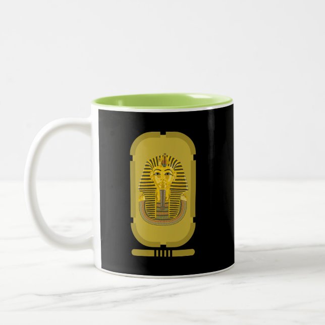 King Tutankhamun Two-Tone Coffee Mug (Left)