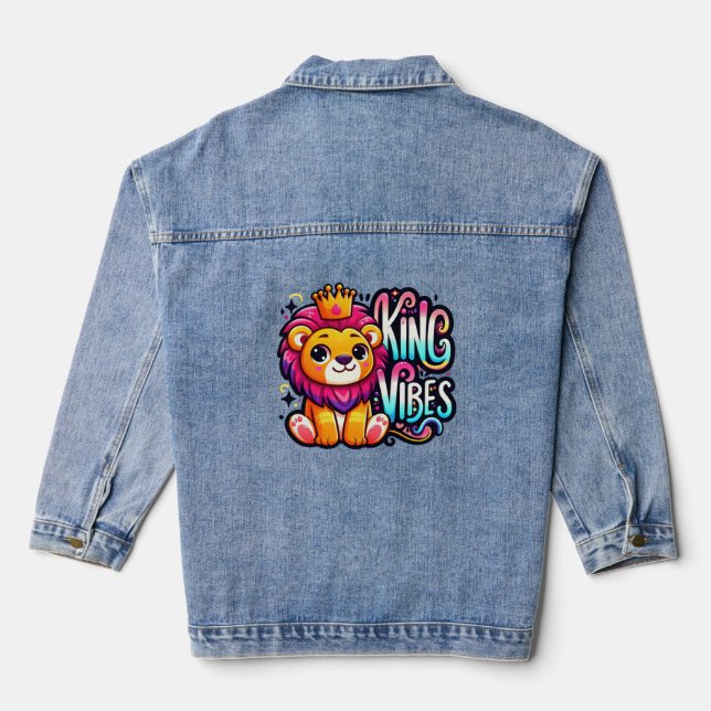 King vibes denim jacket (Back)