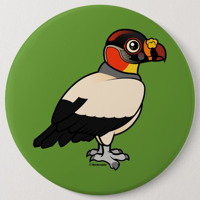 King Vulture 6 Cm Round Badge (Front)