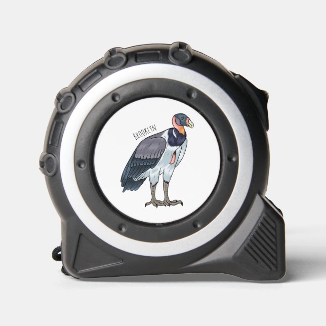 King vulture bird cartoon illustration 1 (Front)