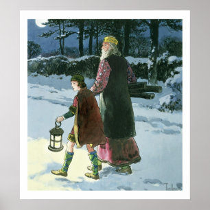 King Wenceslas (c.907-c.929) from 'Peeps into the Poster