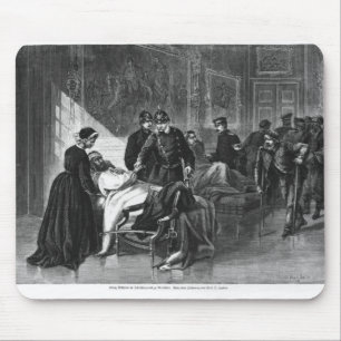 King Wilhelm I visiting the hospital Mouse Pad