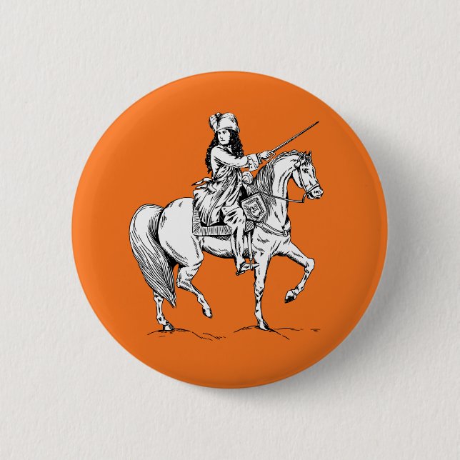King William of Orange 6 Cm Round Badge (Front)