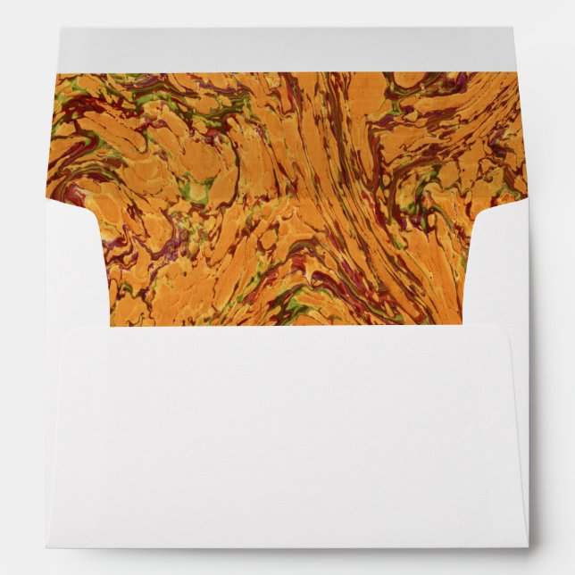 King with a String Thing Marble Paper A7 Envelope (Back (Bottom))
