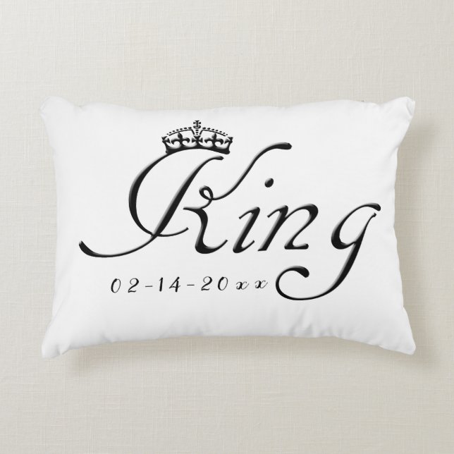 King with Crown Decorative Cushion (Front)