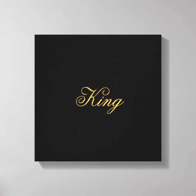 King Wrapped Canvas (Front)