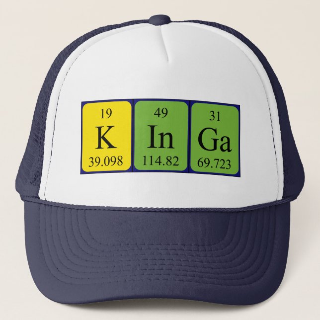 Kinga periodic table name hat (Front)