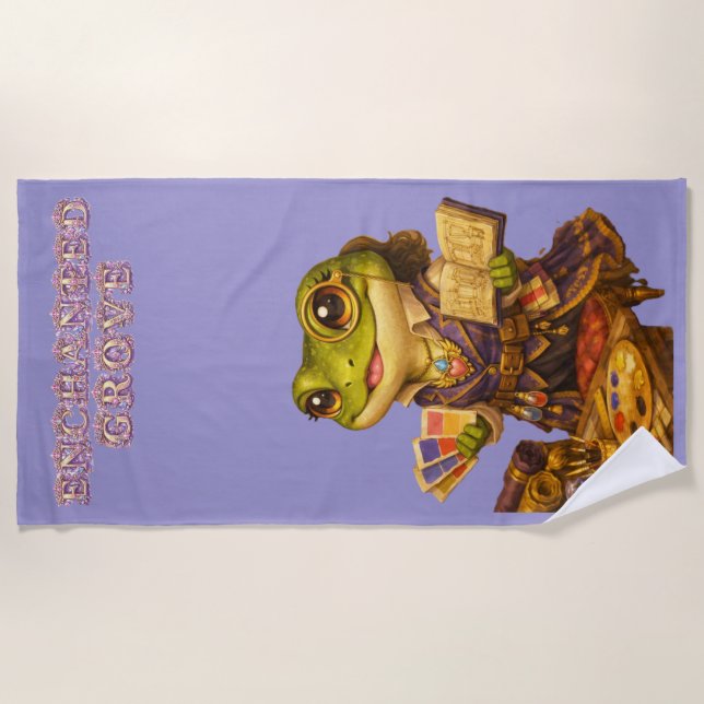 Kingdom Designer Frog Character Beach Towel (Front)