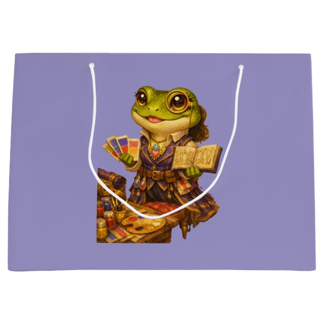 Kingdom Designer Frog Character Large Gift Bag (Front)