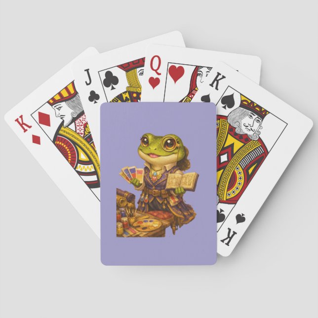 Kingdom Designer Frog Character Playing Cards (Back)