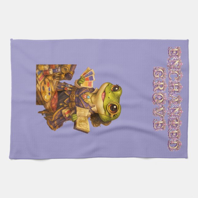 Kingdom Designer Frog Character Tea Towel (Horizontal)