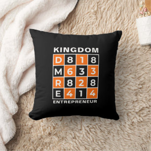 KINGDOM ENTREPRENEUR Christian Bible Verse Cushion
