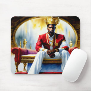 Kingdom Man Black Christian Art  Mouse Pad