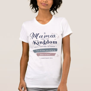 Kingdom-Minded Mama – Christian T-Shirt Design