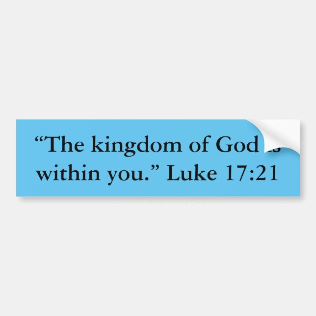 "Kingdom" Motivational Bumper Sticker (Front)