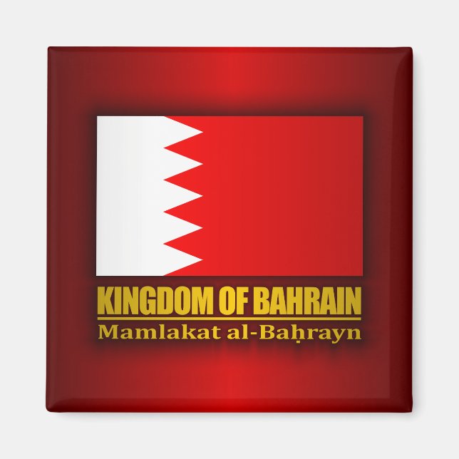 Kingdom of Bahrain Flag Magnet (Front)