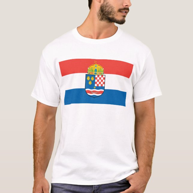Kingdom of Dalmatia Croatia and Slavonia Flag T-Shirt (Front)
