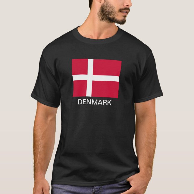 Kingdom of Denmark Flag T-Shirt (Front)