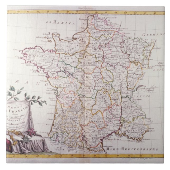 Kingdom of France Ceramic Tile (Front)