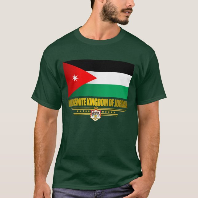 Kingdom of Jordan Flag T-Shirt (Front)