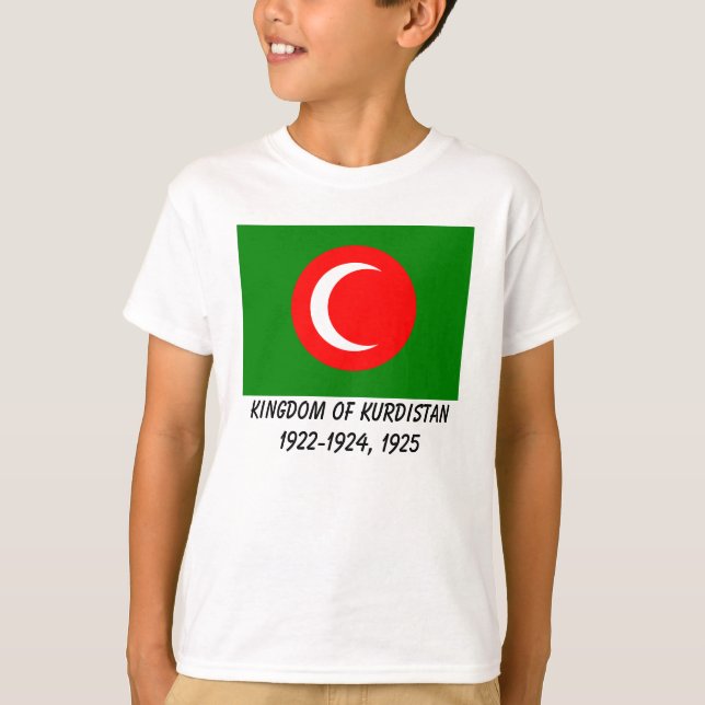 Kingdom of Kurdistan Flag (1922-1924, 1925) T-Shirt (Front)