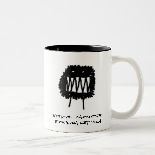 Kingdom of Loathing -Clan - Eternal_Darkness Two-Tone Coffee Mug (Right)