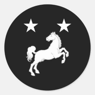 Kingdom of Meridies Populace Badge Classic Round Sticker