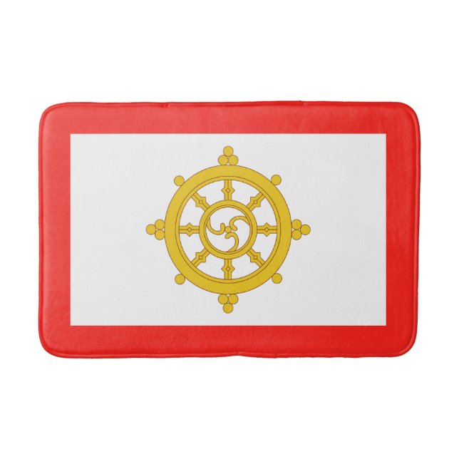 Kingdom of Sikkim Flag Bath Mat (Front)
