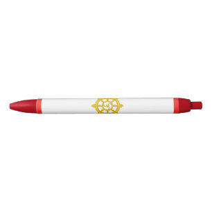 Kingdom of Sikkim Flag Black Ink Pen