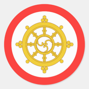 Kingdom of Sikkim Flag Classic Round Sticker