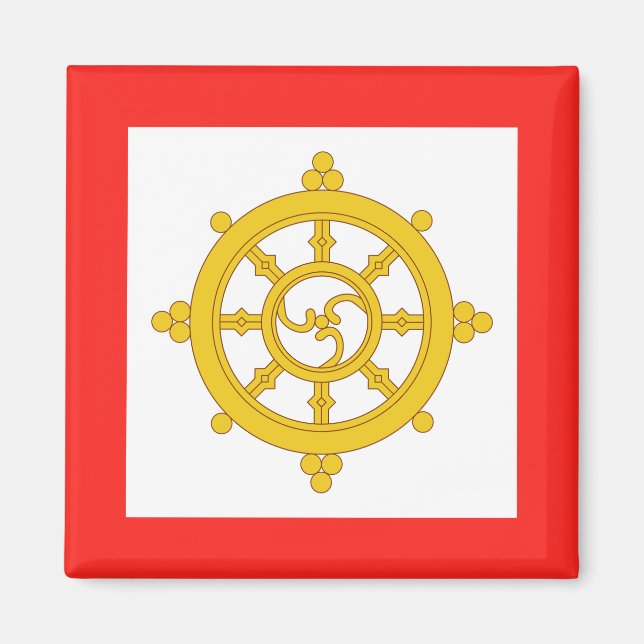 Kingdom of Sikkim Flag Magnet (Front)