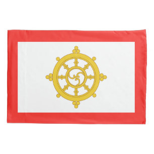 Kingdom of Sikkim Flag Pillowcase