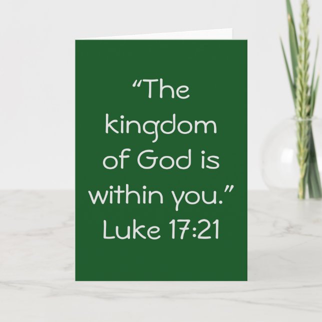 "Kingdom" Scripture Greeting Card (Front)