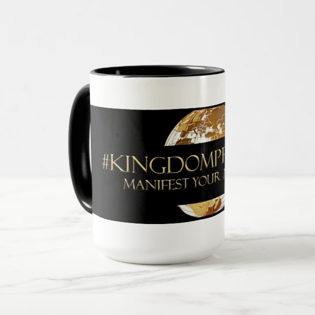 #KINGDOMPRENEUR -MANIFEST YOUR MILLIONS  TM MUG (Front Left)