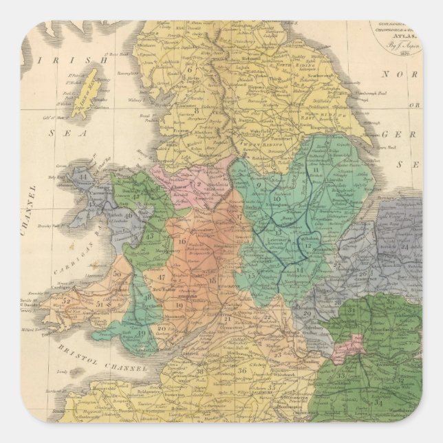 Kingdoms of the Anglo Saxons Square Sticker (Front)