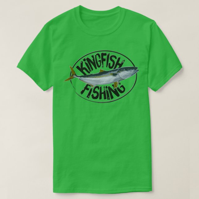 Kingfish Fishing T-Shirt (Design Front)