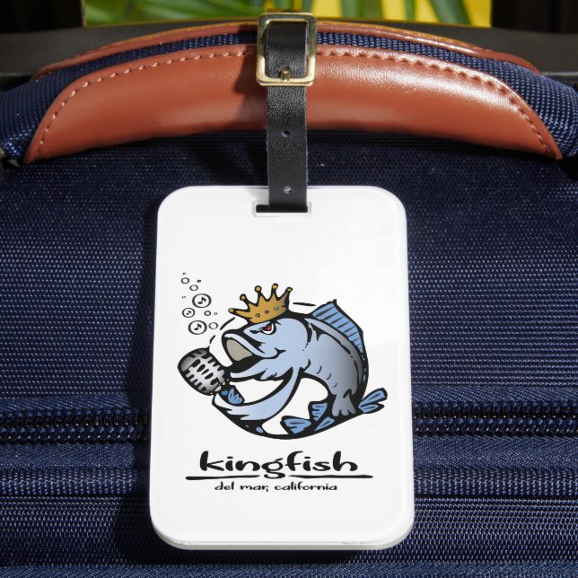 kingfish luggage tag (Front Insitu 2)
