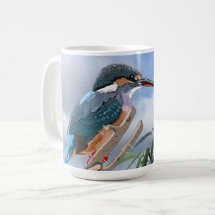 Kingfisher and Willow  Coffee Mug