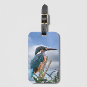 Kingfisher and Willow Luggage Tag
