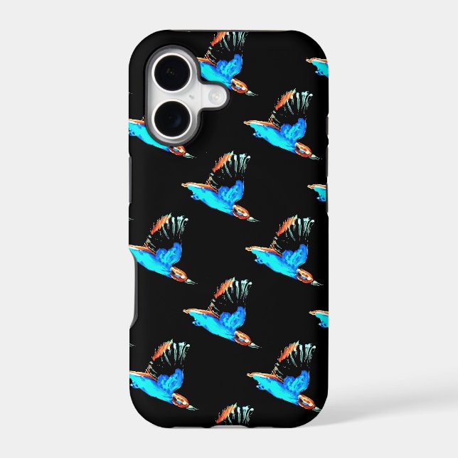 Kingfisher Art Blue Bird Pattern (Back)