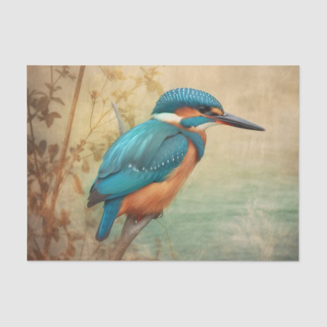 KINGFISHER beautiful decoupage paper (Front)
