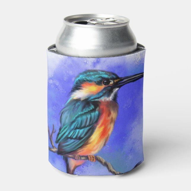 Kingfisher Bird Can Cooler (Can Front)