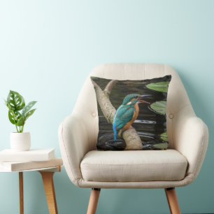 Kingfisher Bird Cushion