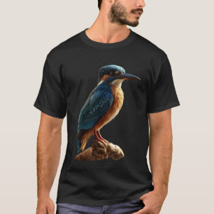 Kingfisher Bird Design for Funny Bird Lover Cute K T-Shirt